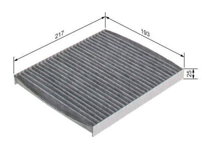 BOSCH 1987435595 Cabin Air Filter 216.5mm Fits Chrysler Dodge Fiat Jeep Lancia