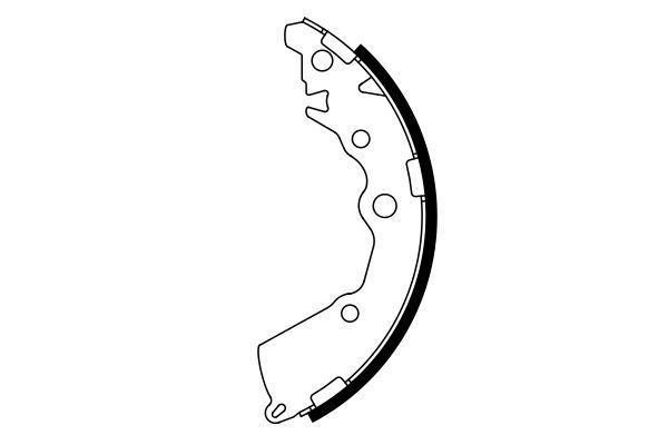BOSCH 0986487797 Brake Shoe Set Rear 26.5mm Width Braking System For Kia Picanto