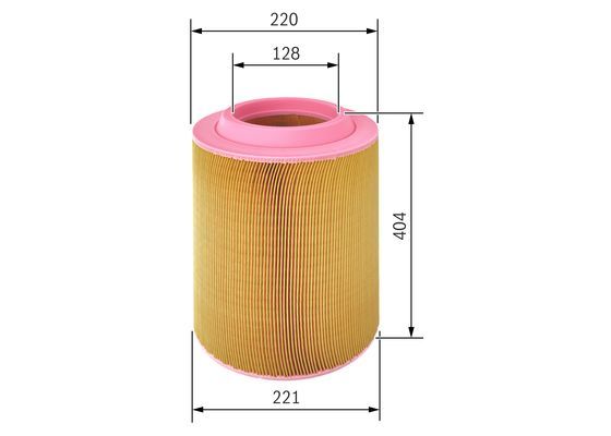 BOSCH 1457433568 Air Filter Fits STANDARD AUTOMOBILE BUCHER Schörling OTOKAR