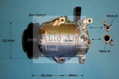 AUTO AIR 14-9779 Air Conditioning Compressor Fits Hyundai ix20 Kia Soul Venga