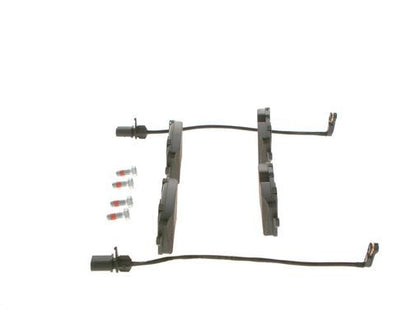 BOSCH 0986494446 Brake Pads Rear Low-Metallic With Anti-Squeak Plate For Audi A8