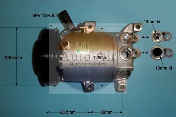AUTO AIR 14-9780 Air Conditioning Compressor Fits Hyundai ix20 Kia Soul Venga