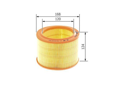 BOSCH 1457432154 Air Filter 168mm Outer Ø Insert For Citroën Lada Peugeot Talbot