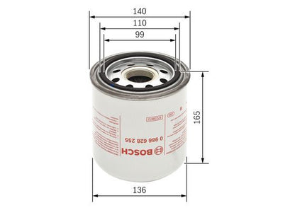 BOSCH 0986628255 Compressed-Air System Air Dryer Cartridge For VOLVO VOLVO PENTA