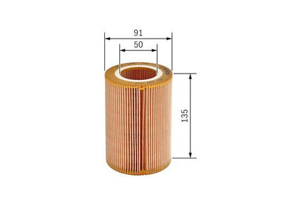 BOSCH 1457433044 Air Filter 90.9mm Ø Insert Fits Smart Cabrio City-Coupe Fortwo