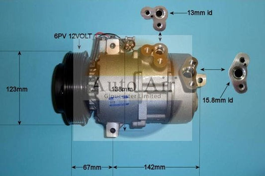 AUTO AIR 14-2061 Air Compressor A/C Air Con Air Conditioning Fits Kia Sorento