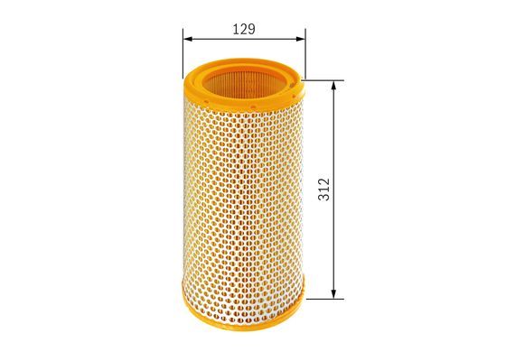 BOSCH 1457433231 Air Filter Insert For Chrysler Dodge Jeep Opel Renault Vauxhall