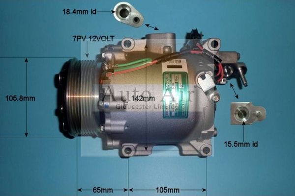 Auto Air 14-3419 A/C Air Con Compressor Air Conditioning Fits Honda Civic
