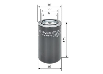 BOSCH 1457429676 Fuel Filter Spin-On For STEYR CLAAS KRAMER MOTEURS BAUDOUIN.S.A