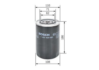BOSCH 1457429681 Fuel Filter Fits FIAT-HITACHI AGCO BRAUD VM NEW HOLLAND REO