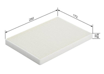 BOSCH 1987432055 Cabin Air Filter 251.5mm Fits Hyundai i30 Kia Cee'D Pro Cee'D