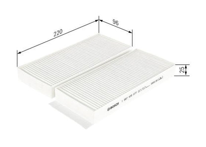 BOSCH 1987435077 Cabin Air Filter For Ssangyong Actyon Actyon Sports Kyron Musso