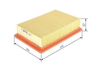BOSCH 1457433265 Air Filter Fits Alfa Romeo 145 146 155 Fiat Brava Bravo Marea