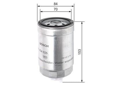 BOSCH 1457434025 Fuel Filter For INTERNATIONAL HARV. MAN SCANIA VOLVO VW CASE IH