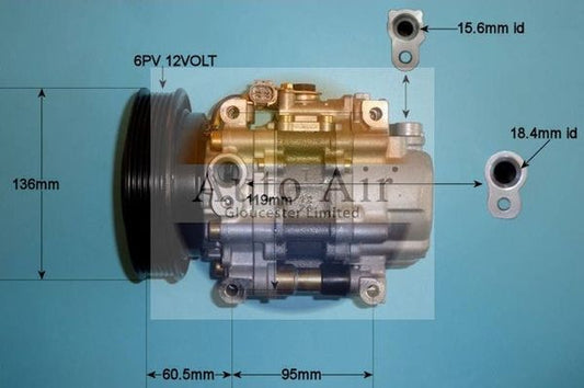 AUTO AIR 14-0226 Air Compressor A/C Air Conditioning Fits Alfa Romeo Fiat