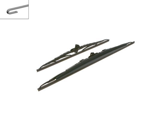 2x BOSCH Wiper Blades (Pair) For Citroen Dacia Dodge Ford Hyundai Kia Lada Lexus