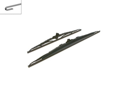 2x BOSCH Wiper Blades (Pair) For Citroen Dacia Dodge Ford Hyundai Kia Lada Lexus