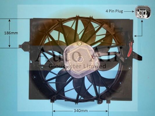AUTO AIR 05-1032 Radiator Fan Electric Motor Centre Cooling Fits BMW 5 Series