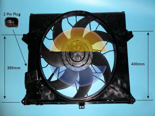 AUTO AIR 05-1229 Radiator Fan Electric Motor Centre Cooling Fits Mercedes-Benz
