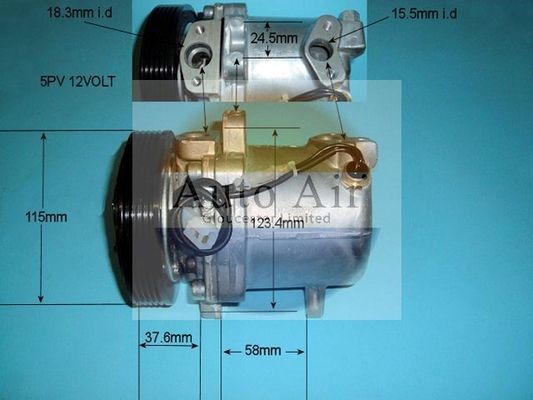 AUTO AIR 14-0341 Air Conditioning Compressor Fits Suzuki Baleno Grand Vitara
