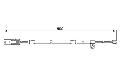 BOSCH 1987474945 Brake Pad Wear Warning Contact Front 800mm Length Fits BMW X5