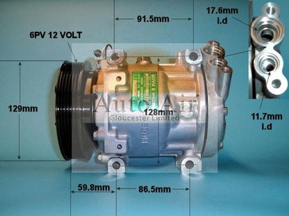 AUTO AIR 14-1204 Air Compressor A/C Air Con Air Conditioning Fits Renault Clio