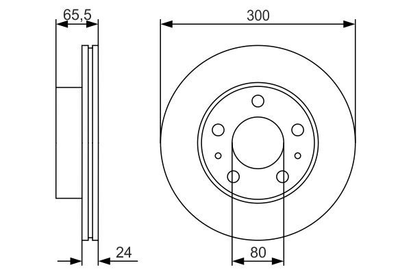 BOSCH 0986479R86 Brake Disc Front Fits Citroën Relay Fiat Ducato Peugeot Boxer