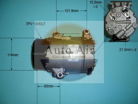 AUTO AIR 14-9736 Air Compressor A/C Air Conditioning Fits Renault Espace