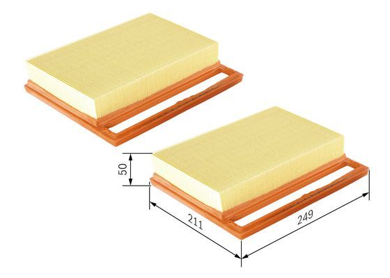 BOSCH 1987429402 Air Filter Fits Maybach 57 62 Mercedes-Benz G-Class S-Class SL