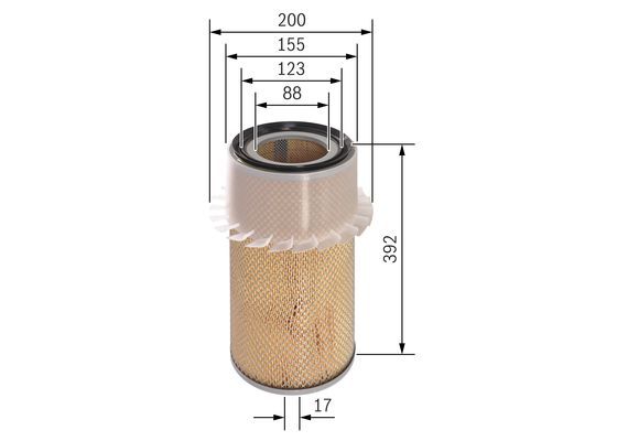 BOSCH 1457429794 Air Filter Insert Fits OLIVER YANMAR LAND ROVER ACKERMANN BUELL