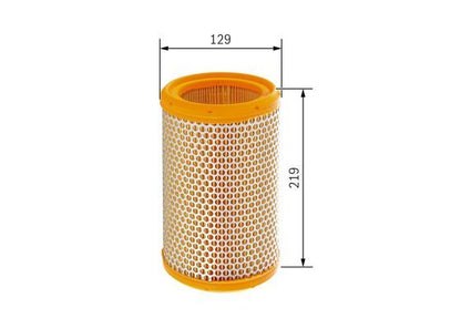 BOSCH 1457432124 Air Filter 128.5mm Outer Ø Insert Fits Citroën Peugeot Renault