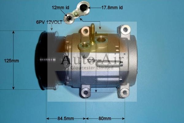 AUTO AIR 14-0187 Air Compressor A/C Air Conditioning Fits Chevrolet Vauxhall
