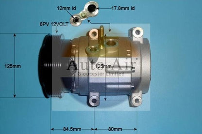AUTO AIR 14-0187 Air Compressor A/C Air Conditioning Fits Chevrolet Vauxhall