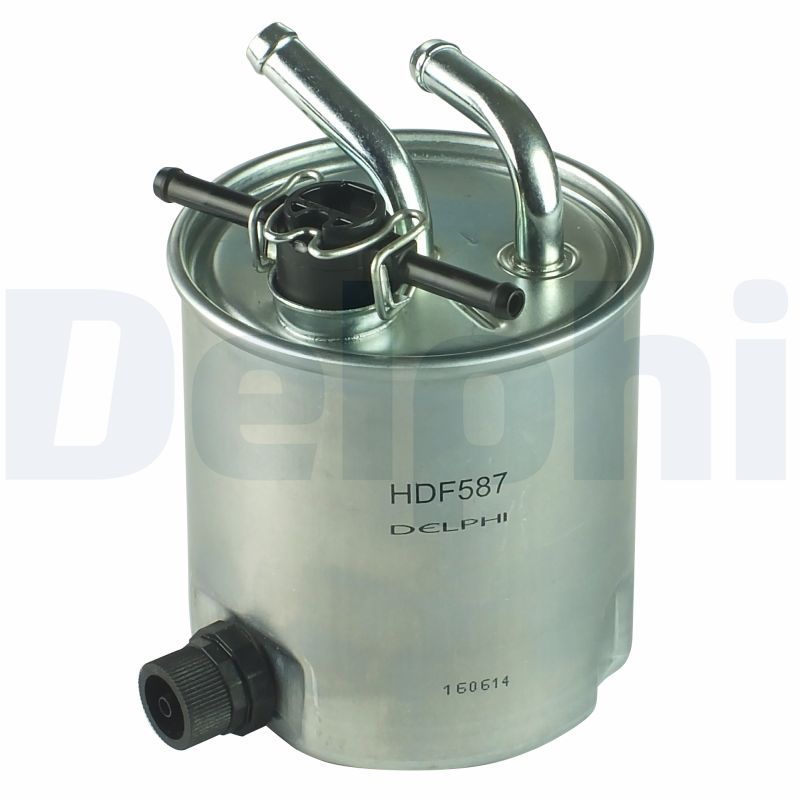 DELPHI HDF587 Fuel Filter In-Line Fits Nissan Navara Pathfinder NP300 Pickup