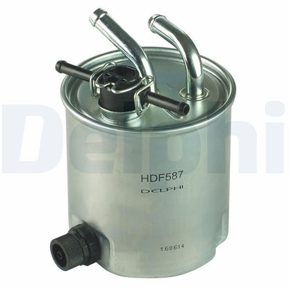 DELPHI HDF587 Fuel Filter In-Line Fits Nissan Navara Pathfinder NP300 Pickup