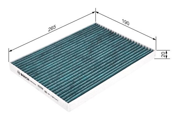 BOSCH 0986628524 Cabin Air Filter Fits Nissan Qashqai/Qashqai+2 X-Trail