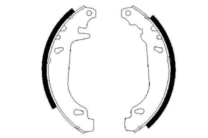 BOSCH 0986487272 Brake Shoe Set Rear Fits 11 19 21 Clio Extra Super 5 Twingo