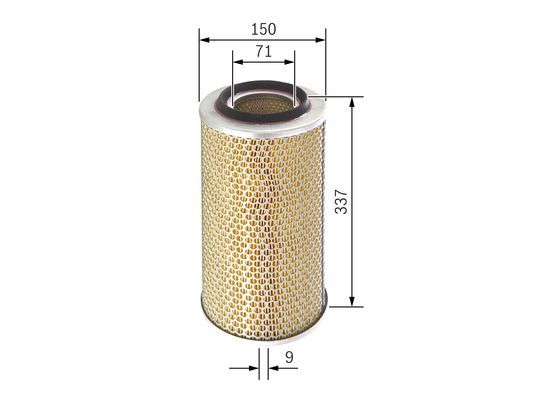 BOSCH 1457429941 Air Filter For STANDARD AUTOMOBILE VÖGELE PEGASO MANITOU AMMANN