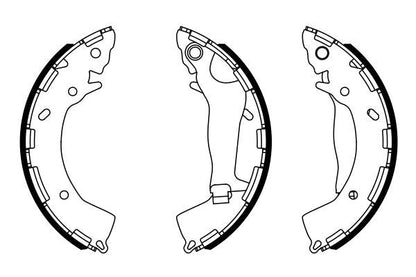 BOSCH 0986487954 Brake Shoe Set Rear 31mm Width Fits Hyundai Elantra i10 i20