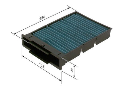 BOSCH 0986628552 Cabin Air Filter Fits Citroën C1 Peugeot 107 Toyota Aygo