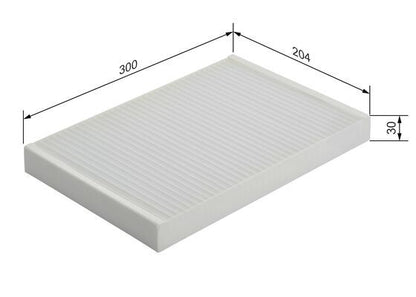 BOSCH 1987432071 Cabin Air Filter 300mm Fits Audi A4 A6 Allroad Seat Exeo