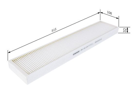 BOSCH 1987432018 Cabin Air Filter 515mm Particulate Fits Ford Cougar Mondeo