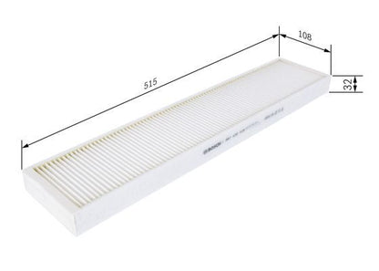 BOSCH 1987432018 Cabin Air Filter 515mm Particulate Fits Ford Cougar Mondeo