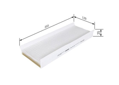 BOSCH 1987432192 Cabin Air Filter 367mm Fits Ford Transit Transit Tourneo