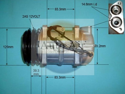 AUTO AIR 14-9683 Air Compressor A/C Air Con Air Conditioning Fits Volvo 940