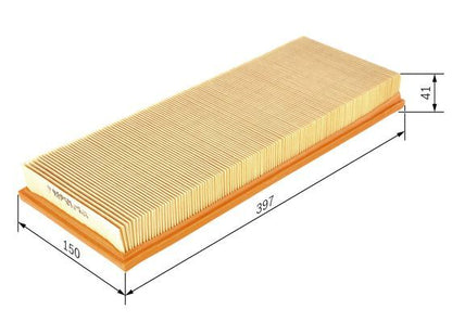 BOSCH 1457433609 Air Filter 396.5mm Length Insert Fits Ford Cougar Mondeo