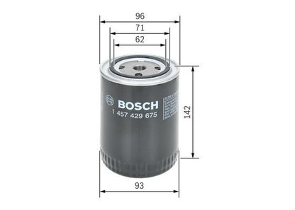 BOSCH 1457429675 Fuel Filter Fits DEUTZ-FAHR DEMAG SULLAIR ZETTELMEYER VÖGELE
