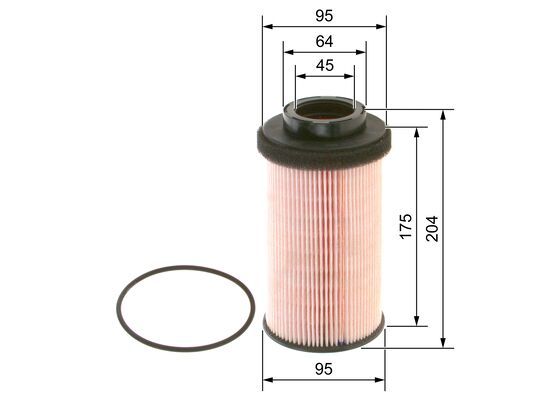 BOSCH 1457429655 Fuel Filter Insert Fits RENAULT BOMAG CLAAS KRONE TEREX SETRA