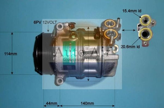 Auto Air 14-1050 A/C Air Con Compressor Air Conditioning Fits Jaguar XF