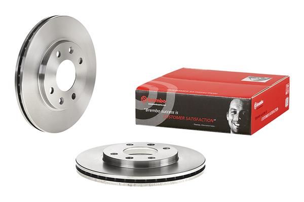 2x BREMBO 09.9610.11 Brake Disc Front Internally Vented Fits Citroen Peugeot